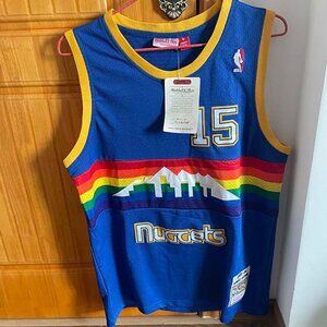 Denver Nuggets Carmelo Anthony Royal Retro #15 Blue Jersey